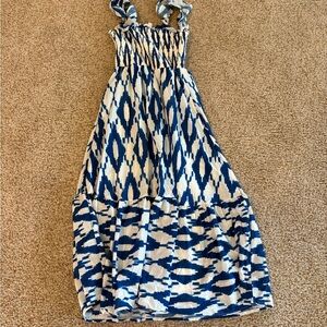 Flying Tomato Blue and White Maxi Dress